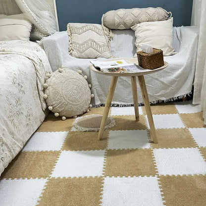 Soft Plush Warm Carpet Baby Play EVA Foam Floor Game Mat