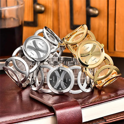 Lady Gold Full Stainless Steel Magic Watch