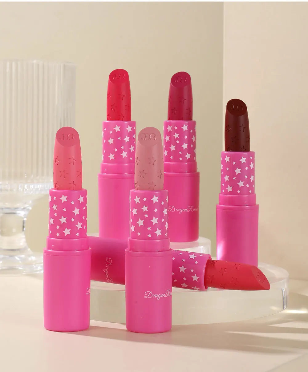 9 Colors Waterproof Rose Red Velvet Matte Lipstick