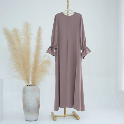 عباية مسلمة بفيونكة رداء طويل قفطان
