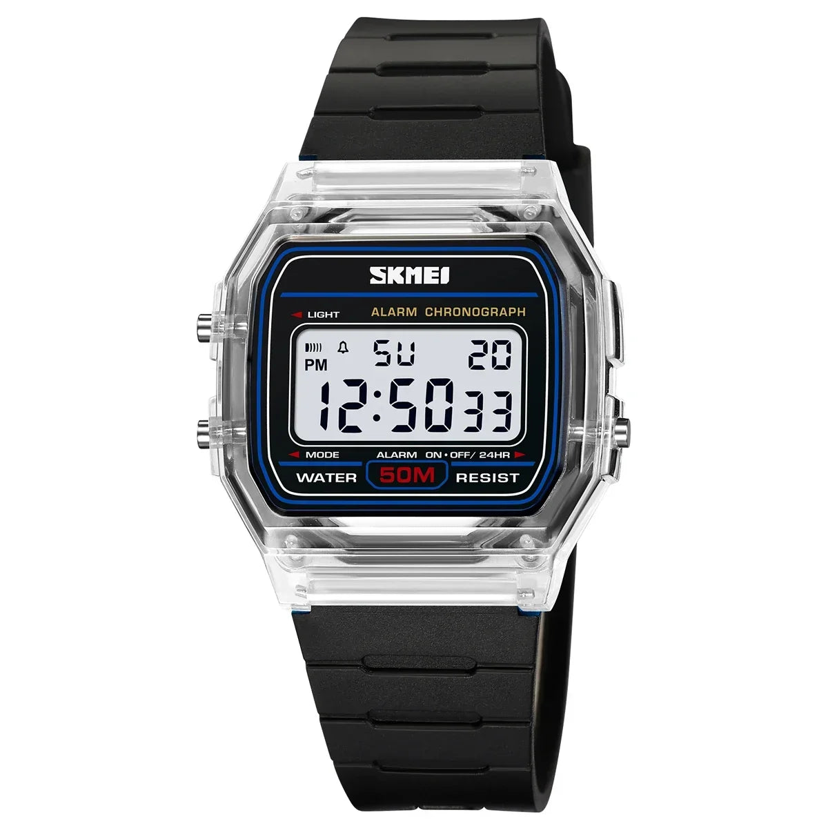 Electronic Waterproof Sport Calendar Date Wristwatch