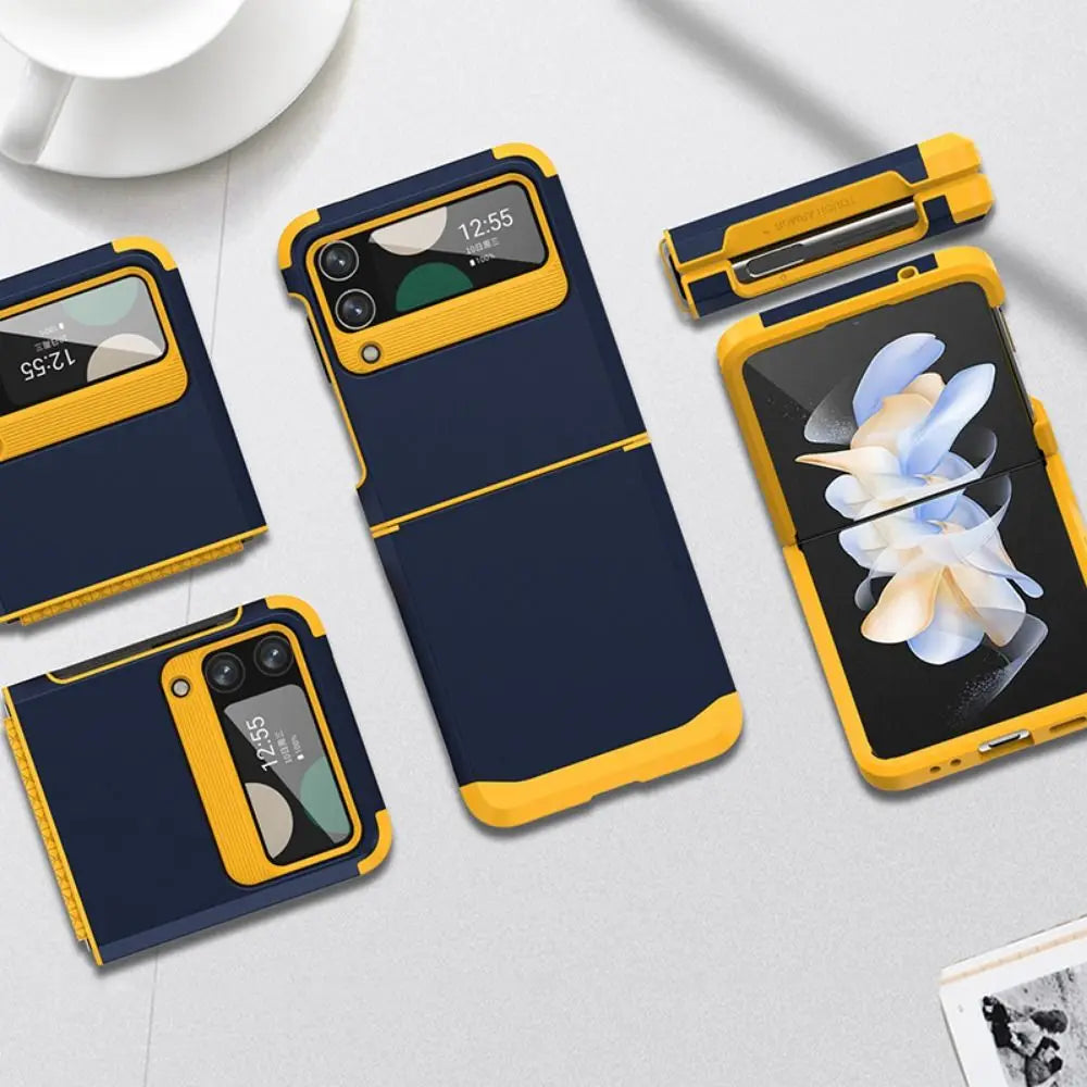 Z Flip 3/4/5 Case New Shock Proof Armor Phone Cover Protective Hinge Mobile Phone Protector