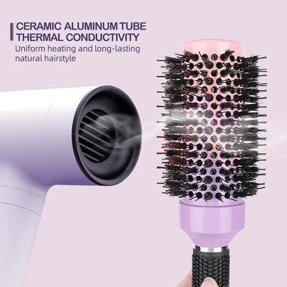 Professional Ceramic Thermal Round Brush Salon Blow Drying Curling Barrel Brush