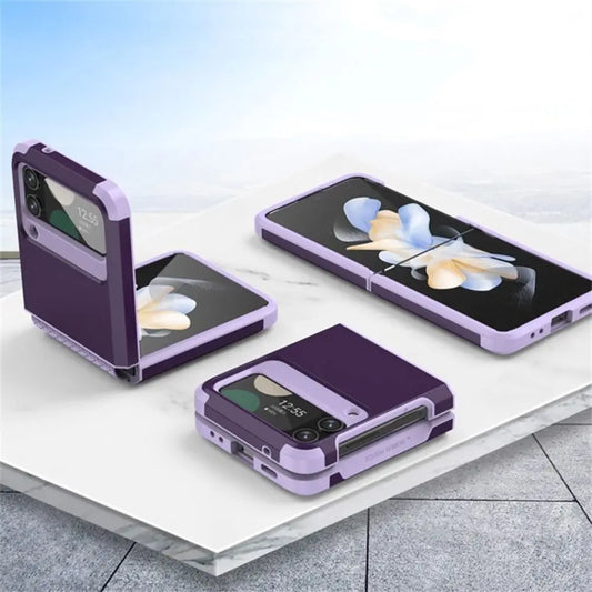 Z Flip 3/4/5 Case New Shock Proof Armor Phone Cover Protective Hinge Mobile Phone Protector