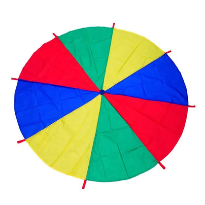 2M/4M Diameter Kids Outdoor Teamwork Game Prop Rainbow Parachute Toys