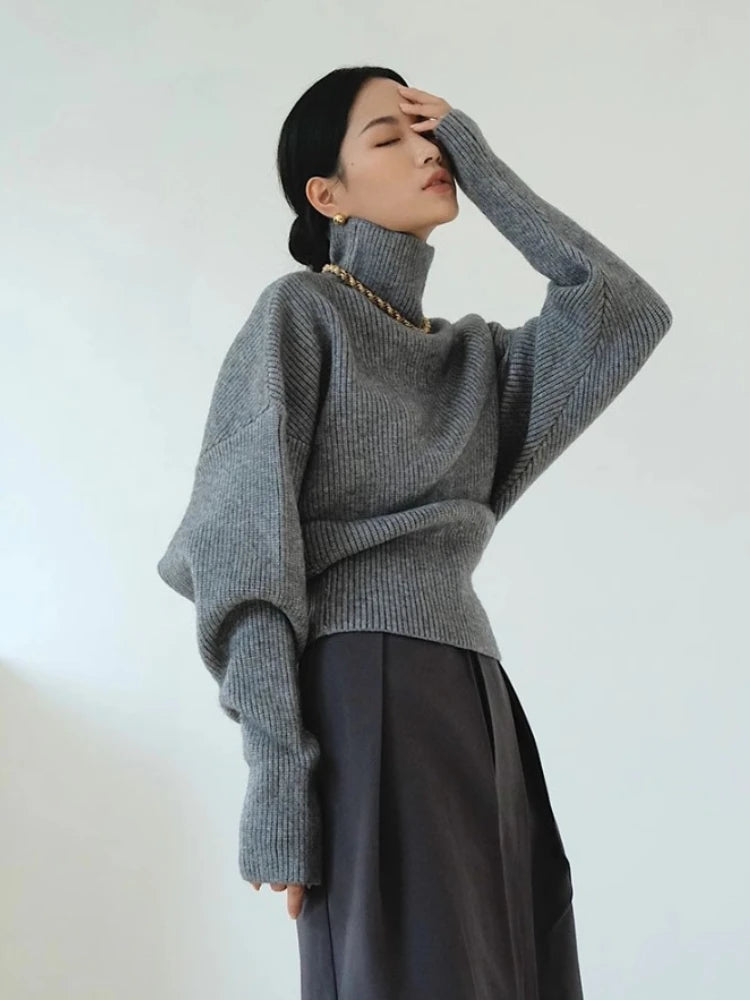 Loose Casual Versatile Long Sleeve Knit Sweater Pullovers