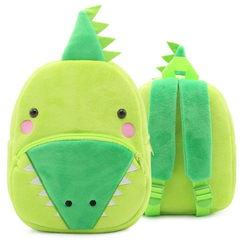 Cartoon cute plush animal backpack school