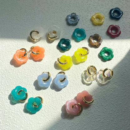 DANA Colorful Flower Resin Earring