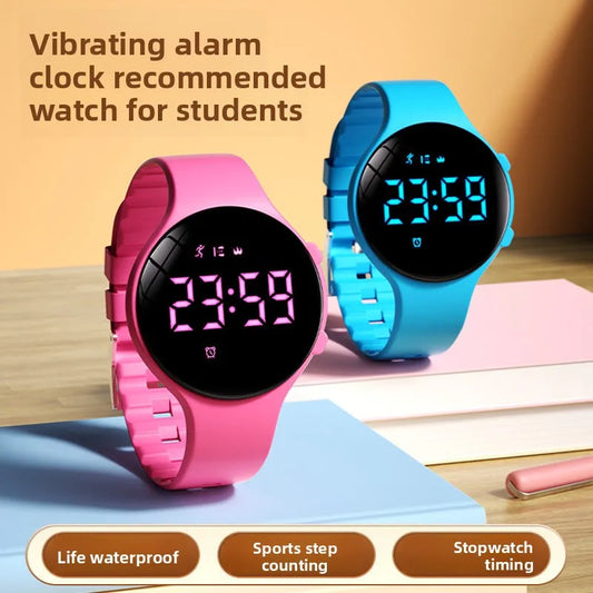 Electronic Silent Vibration Alarm Waterproof Sports Multifunctional Pedometer Stopwatch