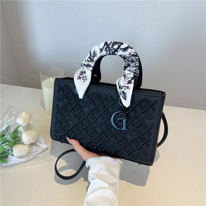 Silk scarf small square bag