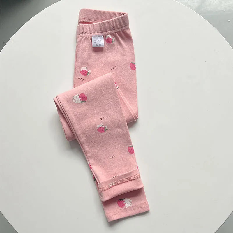 Autumn Winter Thick Cotton Elastic Slim Toddler Tights Baby Leggings