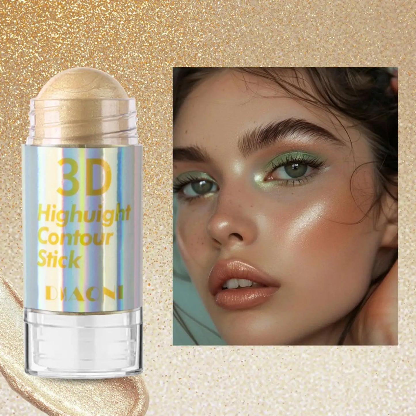 6 Colors 3D Face Brighten Highlighter Bar Cosmetic Face Contour