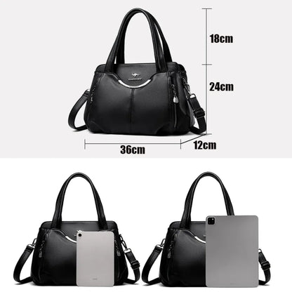 Luxury Soft Leather Crossbody Shoulder Tote Handbags