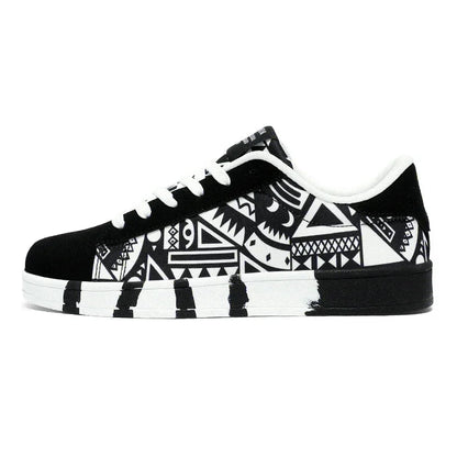 Running Canvas Geometric Style Sneakers