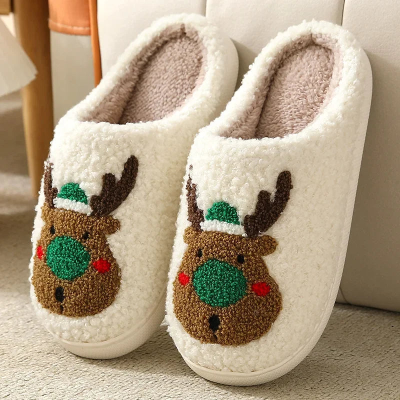 Christmas Cute Gingerbread Winter Warm Slippers