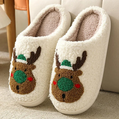 Christmas Cute Gingerbread Winter Warm Slippers