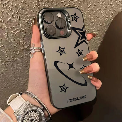 INS Star Phone Case For iPhone Pro Max Matte IMD Cover