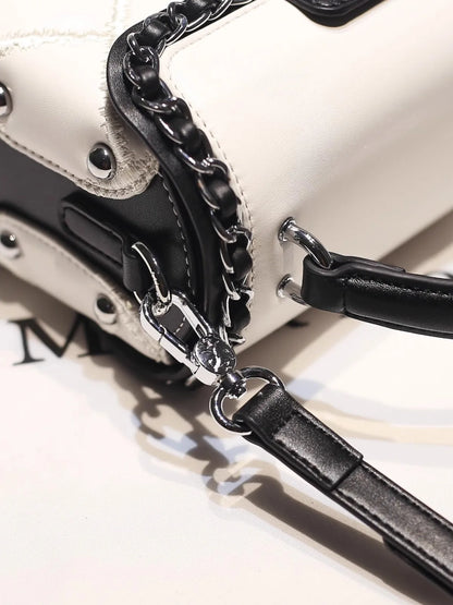 Square Leather Crossbody Bag