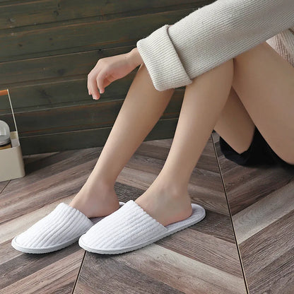 Non-slip Travel Hotel Indoor Guest High Quality Disposable Slippers