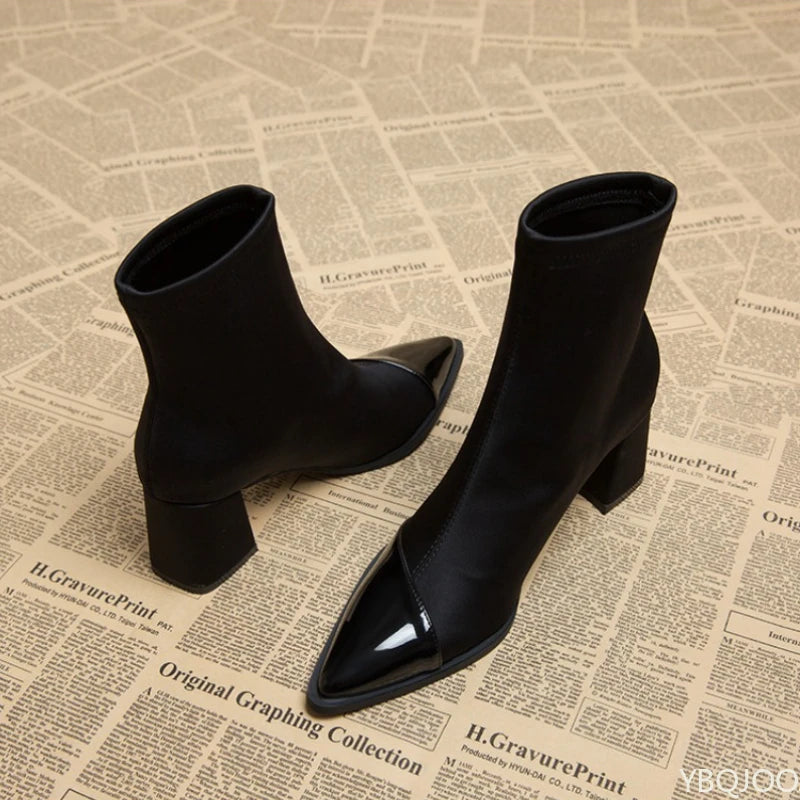 High Heels Pointed Short Thin and Tall Boots