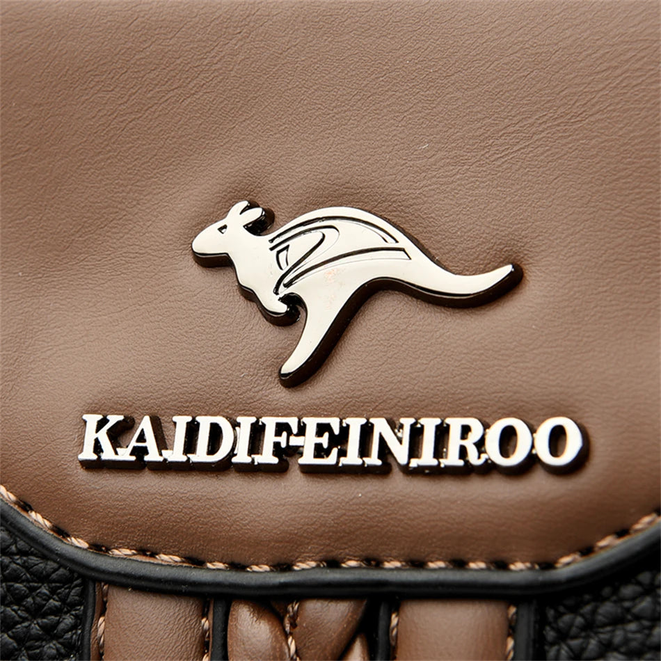 Luxury Multi Layered High Quality Soft Leather Messenger Bag