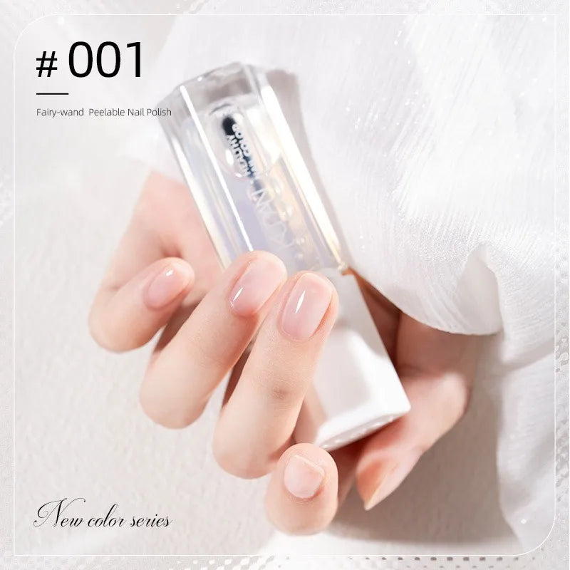 Colorful Water-Base Nail Polish 40 Colors Air Dry Peel Off Nail Art