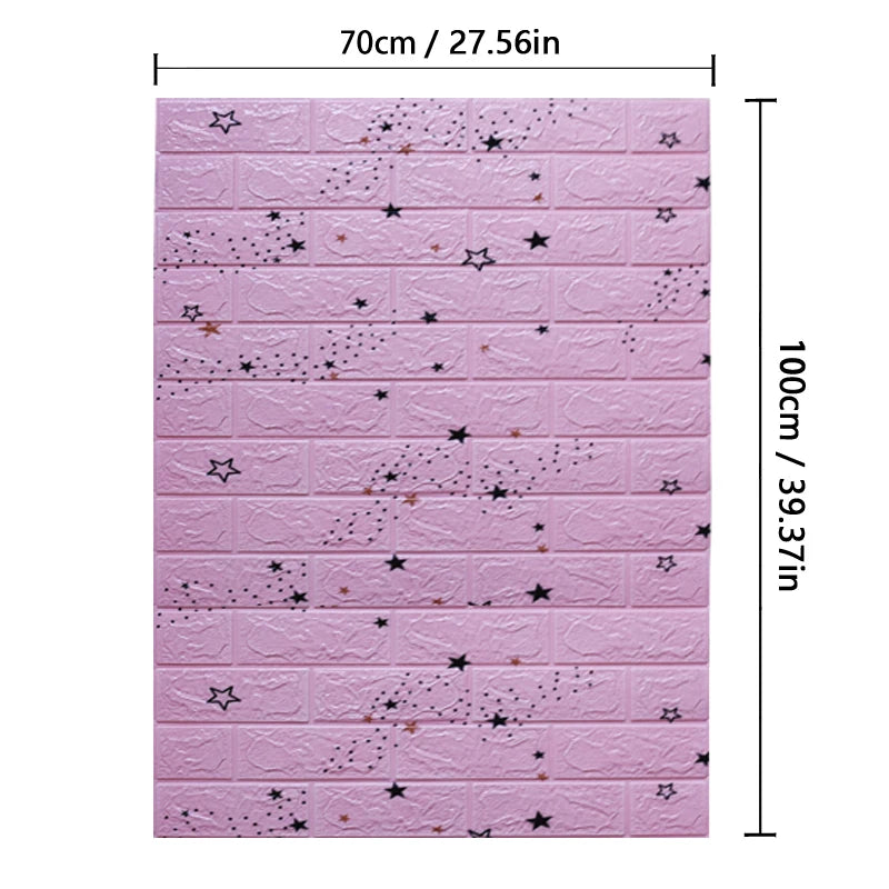 70cm High quality DIY 3D Wallpaper Moisture