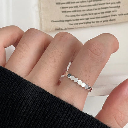 Sam Panda 925 Sterling Silver Simple Vintage Big Ball Ring