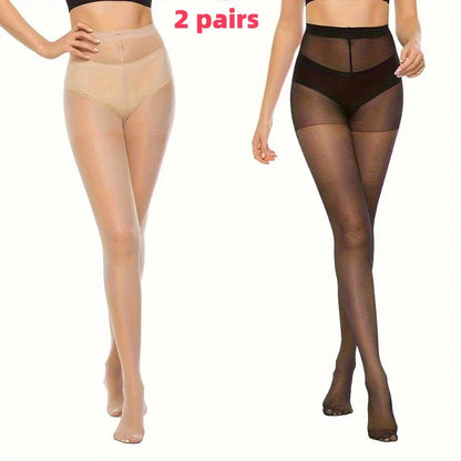 2/5 أزواج من الجوارب الحريرية الضيقة المضادة للخطاف