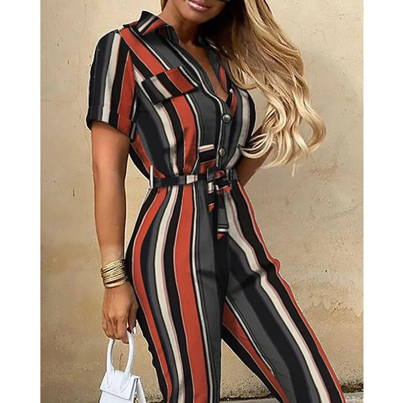Casual Slim Fit Jumpsuit Pants