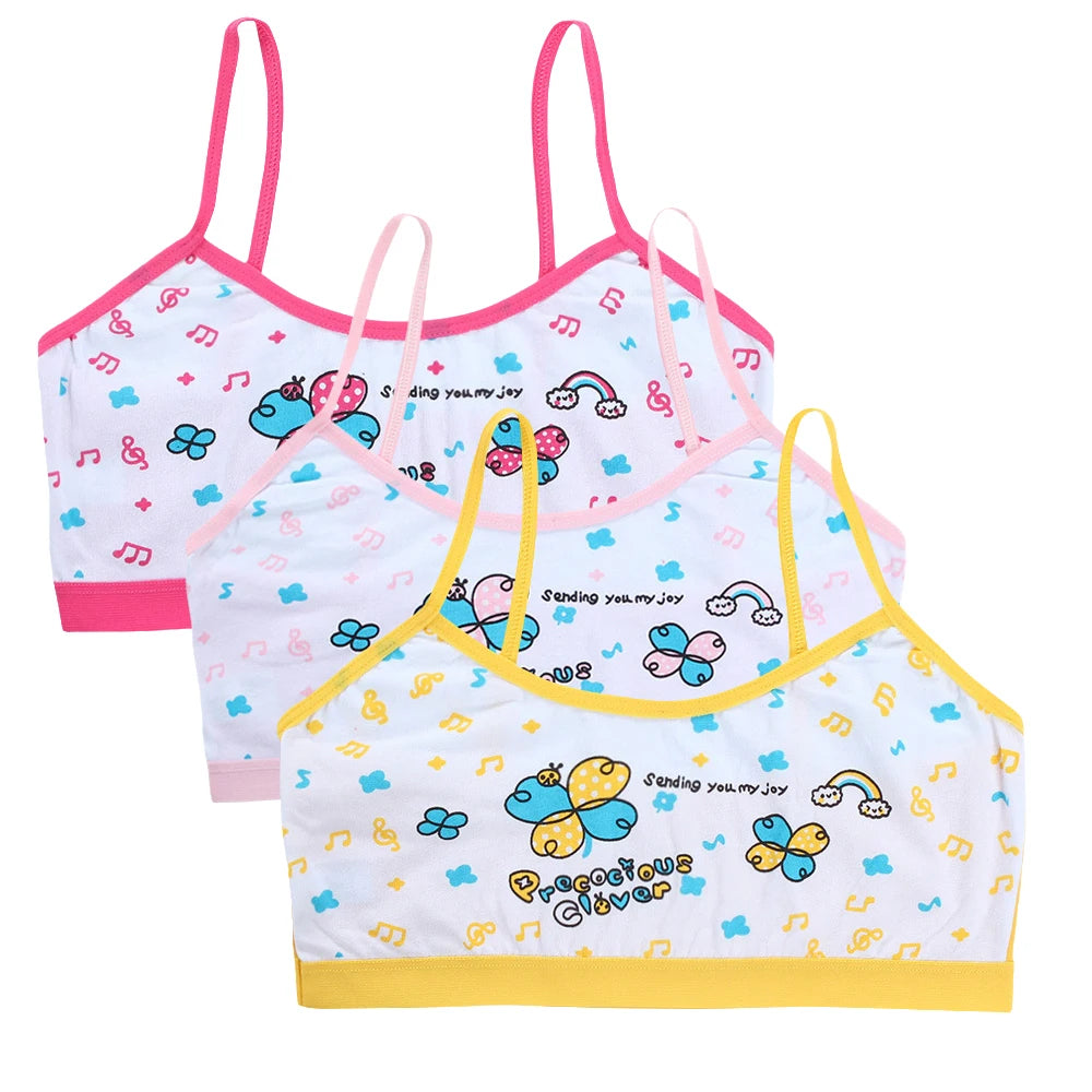 Teenage Girls Vest Bras Cartoon Panda Underwear