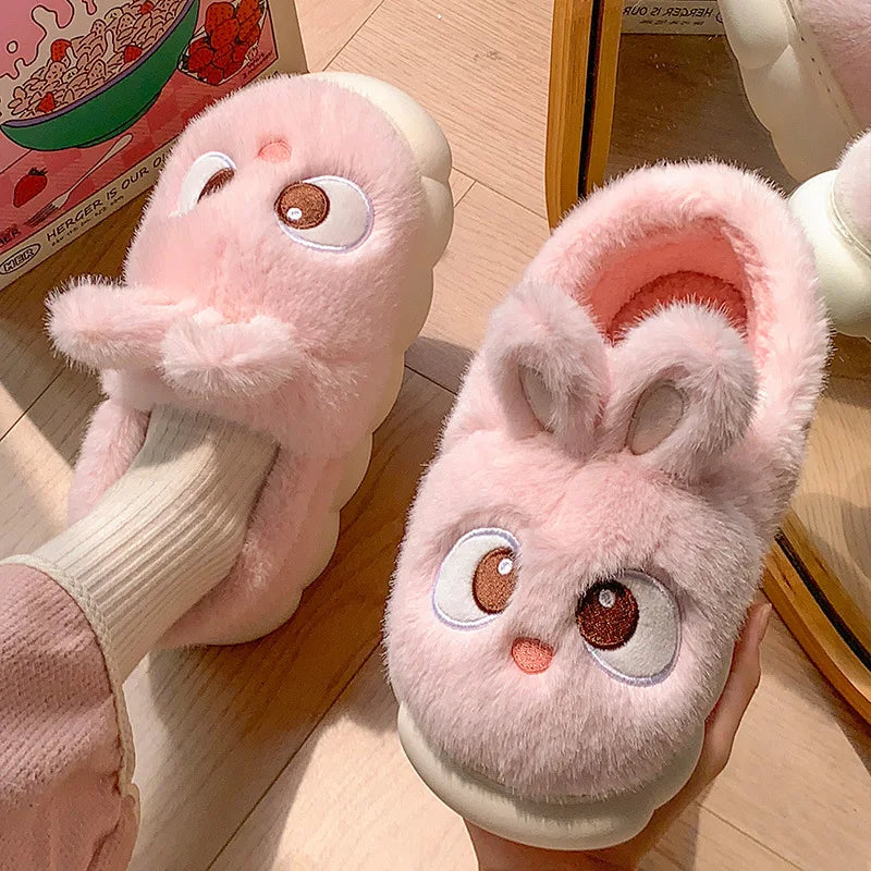 Cotton Winter Indoor Warm and Velvet  Parent-Child Wool Cotton Slippers