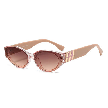 Glamour Oval Minimalist Unisex Sunglasses