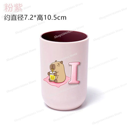 Kawaii Capybara Child Mouthwash Cups Creative Cartoon
