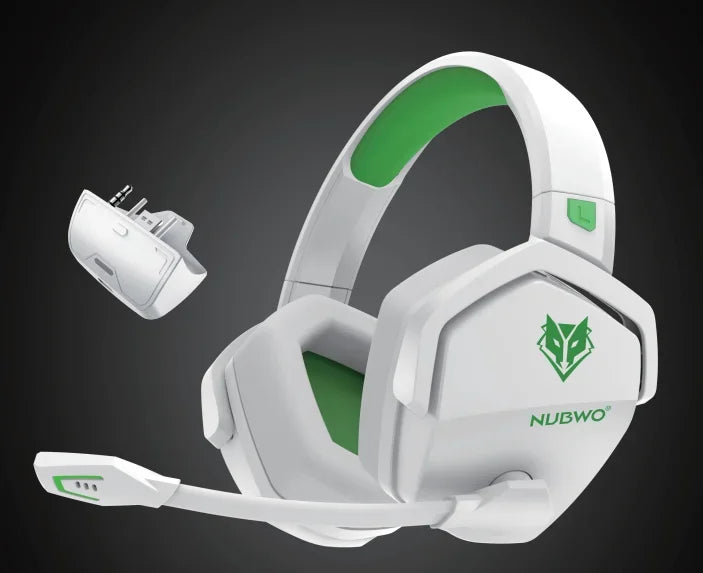 Dual Wireless Gaming Headphones 2.4GHz Bluetooth 5.3 Headsets Gamer with Microphone