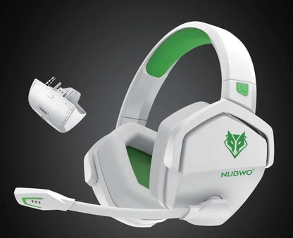 Dual Wireless Gaming Headphones 2.4GHz Bluetooth 5.3 Headsets Gamer with Microphone