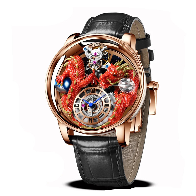 Diamond Tourbillion Top Brand Luxury Astronomia Quartz waterproof Watch