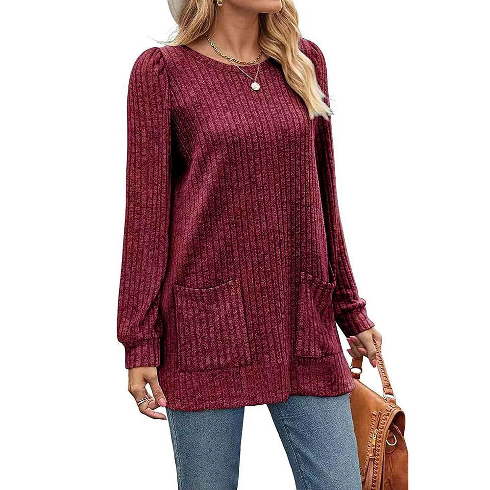 Mid-length pit strip sweater