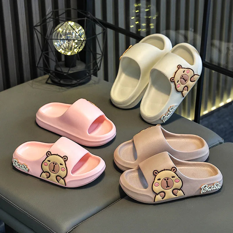 Children Slippers Cute Cartoon Girl Home Slippers