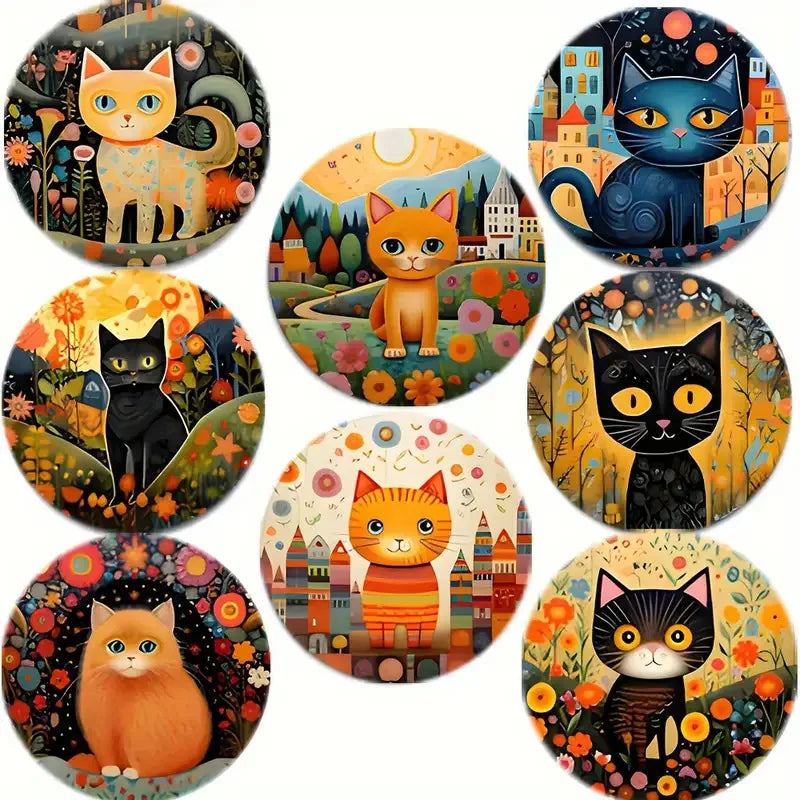 8PCS 10cm Wooden Coaster Teapot Mat