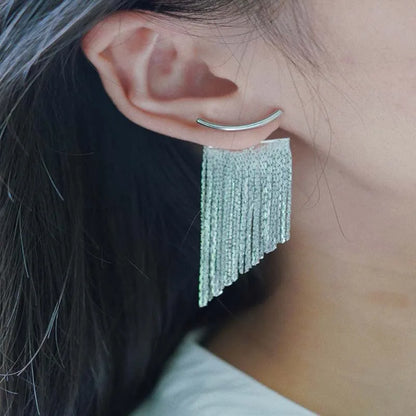 Long Statement Tassel Earrings
