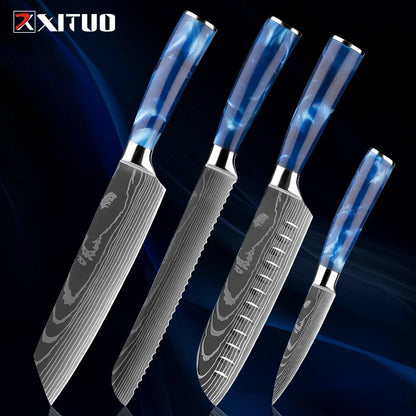 Stainless Steel Chef Knife Kitchen Knife Set