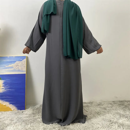 عباية بسحاب أمامي للمسلمات