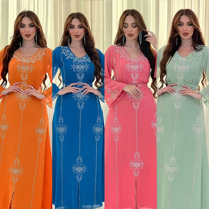 Polyester Muslim Long Sleeve Long Abaya