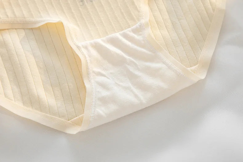 5Pcs/Lot Cotton Sexy Mid-Rise Lingerie