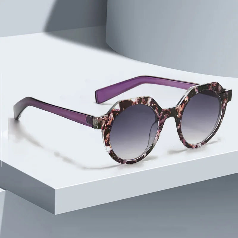 Retro Frame Blue Light Blocking UV400 Sun Glasses