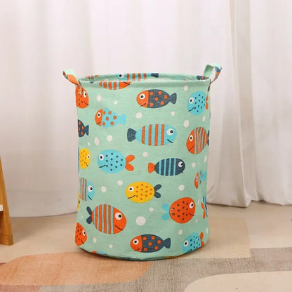 Laundry Storage Bag Cotton Linen Large Basket