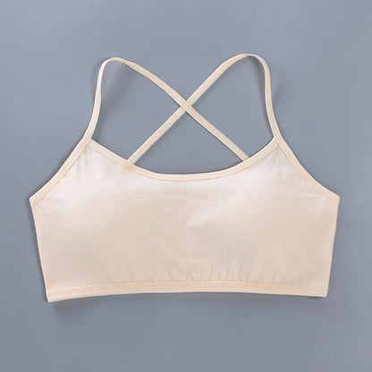 1pc Teenage Girls Tops Cotton Soft Underwear