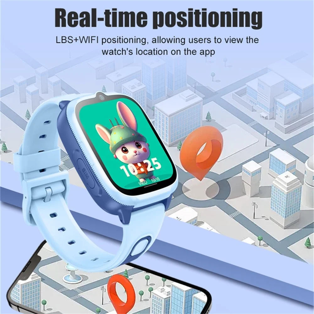 Video Call LBS WIFl Positioning Voice Calls Waterproof Smart Watch