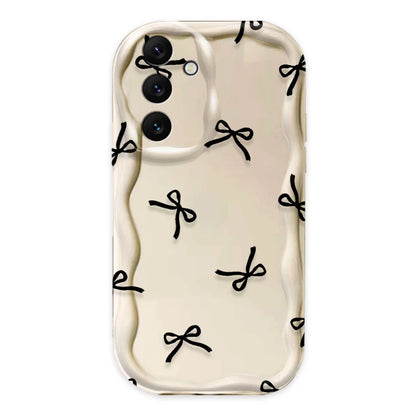 Black Bowknot Heart Case for Samsung Galaxy